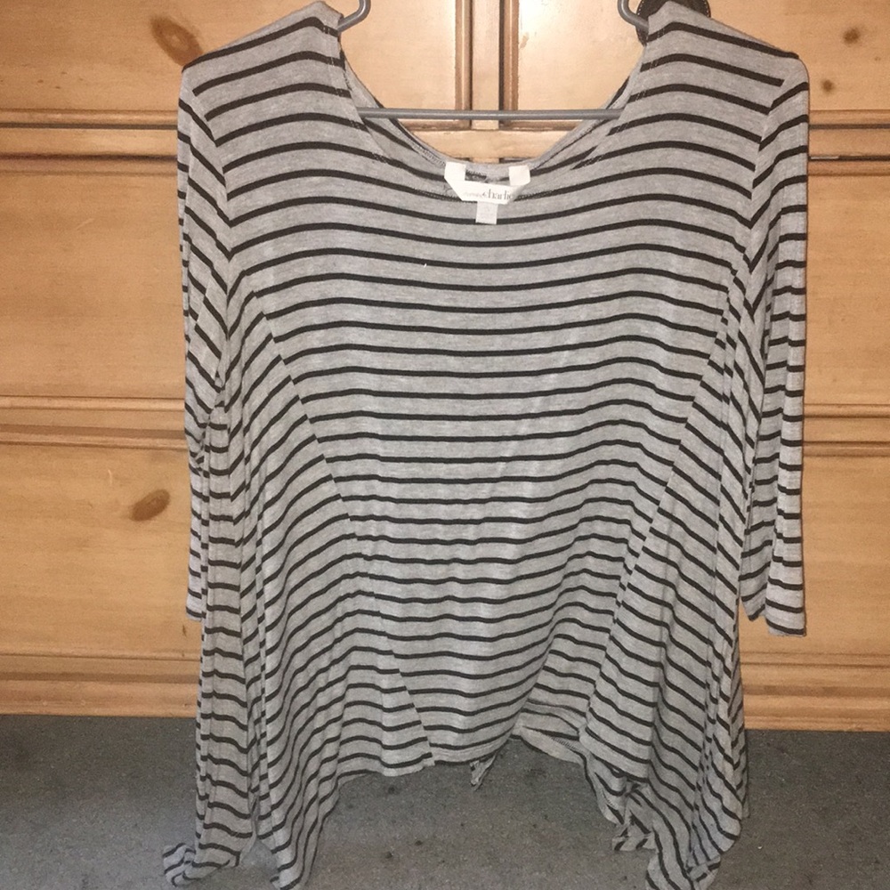Grey stripped shirt